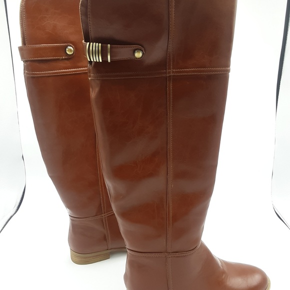 Chinese Laundry Z-Fast Lane Brown Leather Boots 8M - Picture 3 of 8